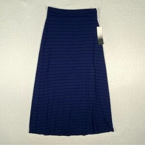 NWT Kensie Women's  Skirt  Blue/ Black Stripe‎  size Small Boho Hippie Spring